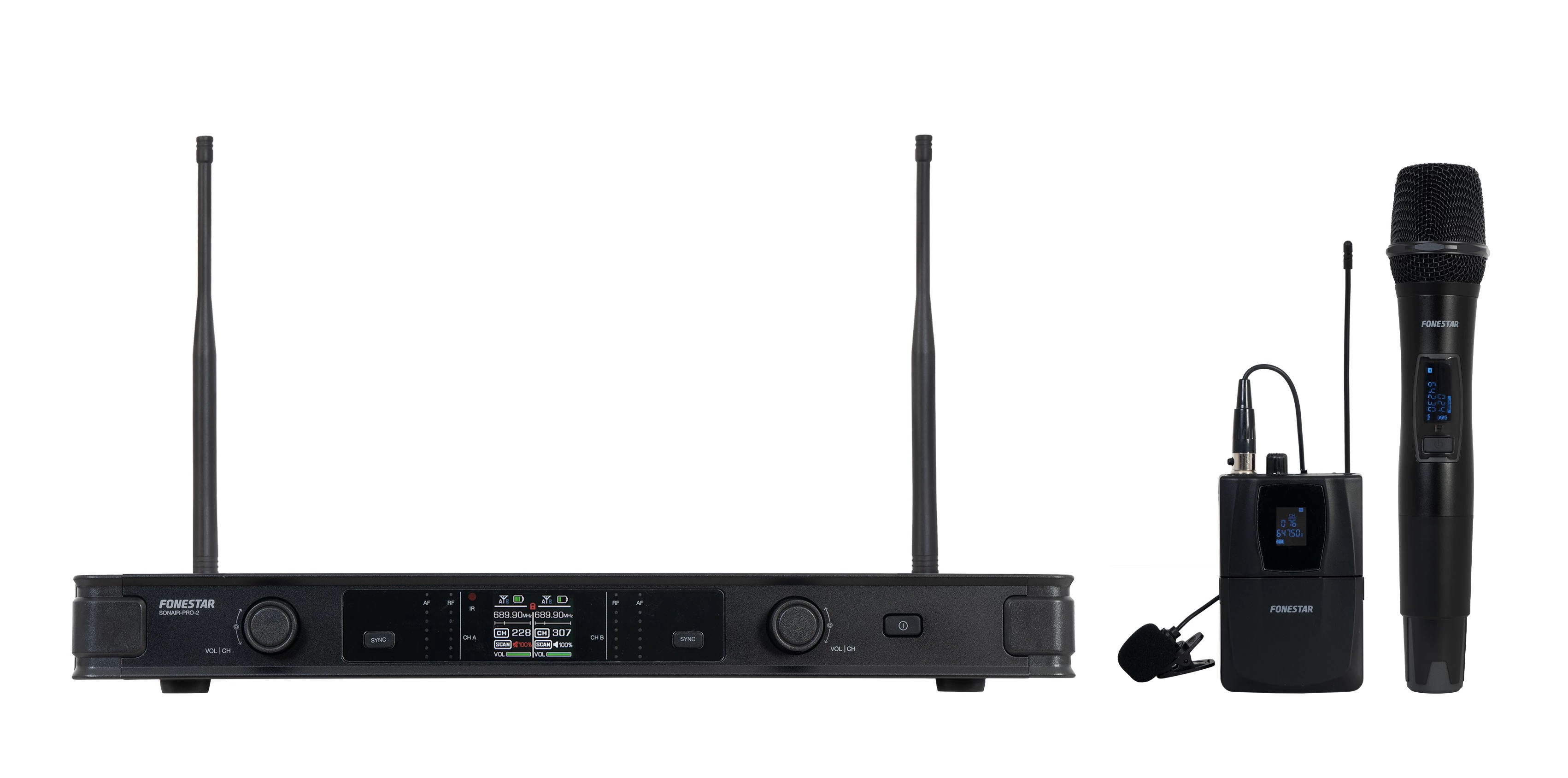 FONESTAR SONAIR PRO-2MP-Dual-Handmikrofon